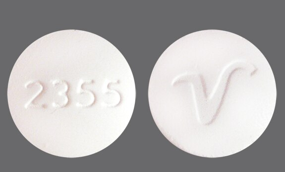 Butal/APAP/Caf 50-325-40mg Tab PD-Rx Pharmaceuticals, Inc. Pill Identification: 2355  |  V