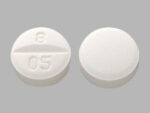 White Trazodone 50 mg 8 05 Pill – white round, 8mm